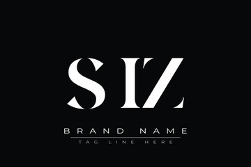 SIZ abstract letter logo design. This logo is designed by three abstract letters.