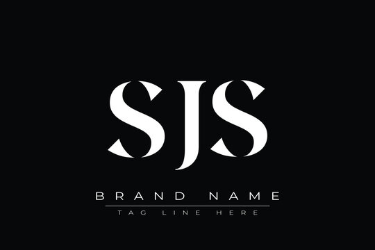 SJS abstract letter logo design. This logo is designed by three abstract letters.