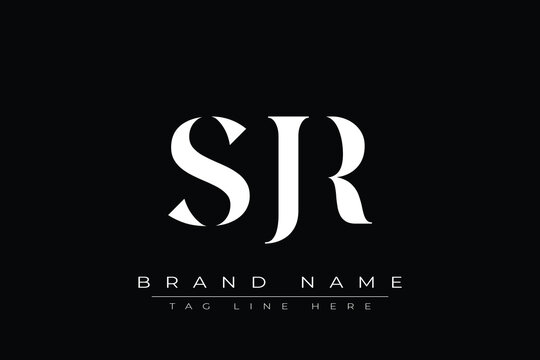 SJR abstract letter logo design. This logo is designed by three abstract letters.