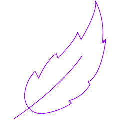 Feather single vector illustration icon