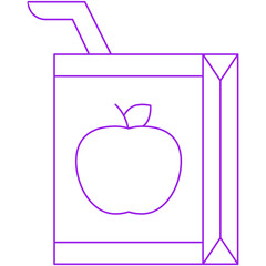 Apple Juice single vector illustration icon
