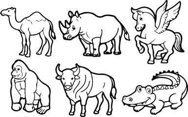 DRAW Amazing Animals in Minutes Tiger Lion Elephan Rhino