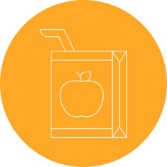 Apple Juice single vector illustration icon