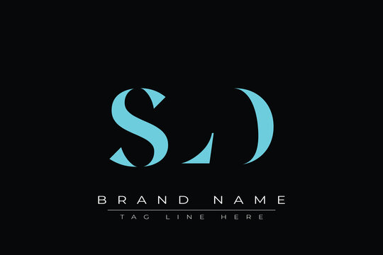 SLD abstract letter logo design. This logo is designed by three abstract letters.
