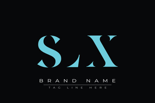 SLX abstract letter logo design. This logo is designed by three abstract letters.