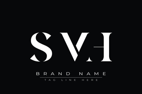 SMH abstract letter logo design. This logo is designed by three abstract letters.