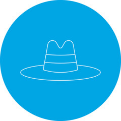 Hat single vector illustration icon