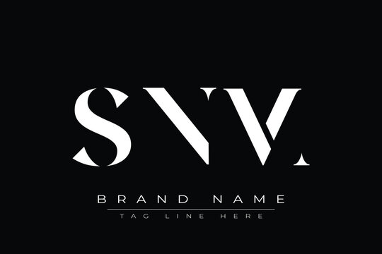 SNM abstract letter logo design. This logo is designed by three abstract letters.