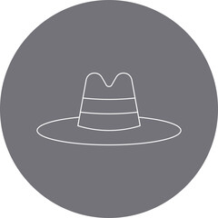 Hat single vector illustration icon