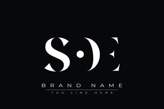 SOE abstract letter logo design. This logo is designed by three abstract letters.