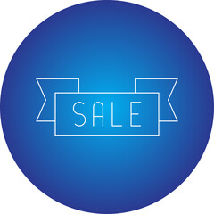 Sale Banner single vector illustration icon