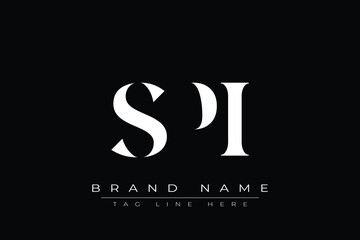 SPI abstract letter logo design. This logo is designed by three abstract letters.