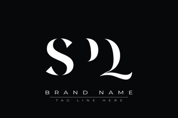 SPQ abstract letter logo design. This logo is designed by three abstract letters.