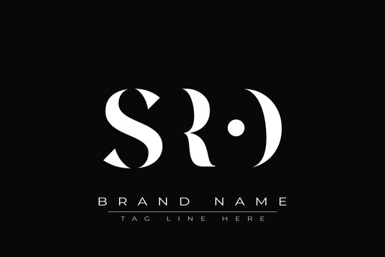 SRO abstract letter logo design. This logo is designed by three abstract letters.