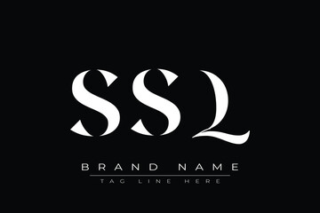Fototapeta premium SSQ abstract letter logo design. This logo is designed by three abstract letters.