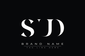 SUD abstract letter logo design. This logo is designed by three abstract letters.