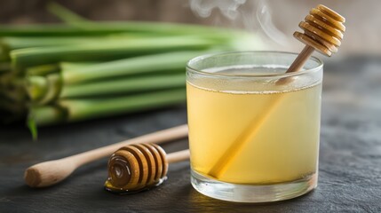 Celery honey drink healthy beverage