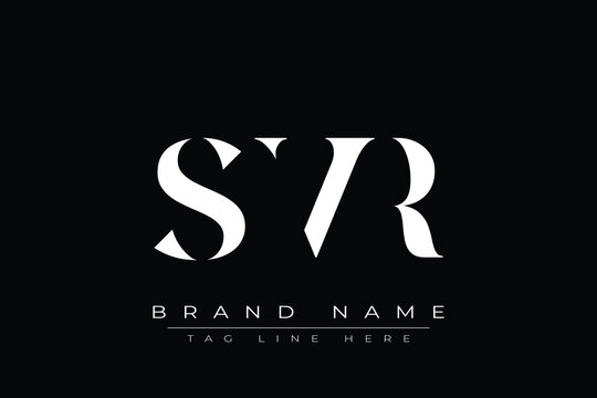 SVR abstract letter logo design. This logo is designed by three abstract letters.