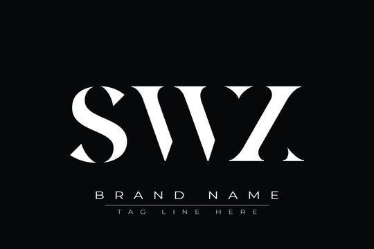 SWX abstract letter logo design. This logo is designed by three abstract letters.
