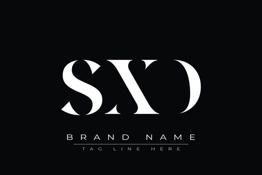 SXD abstract letter logo design. This logo is designed by three abstract letters.