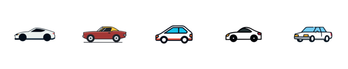 Fototapeta premium Cars and Vehicles Types for Every Journey