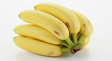 bananas on white background