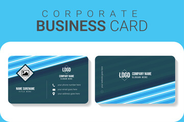 Modern corporate business card template