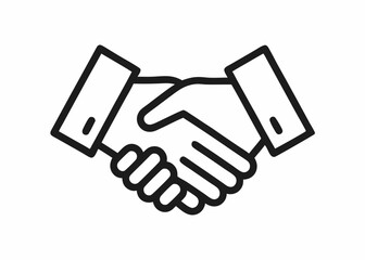 Obraz premium handshake icon vector illustration