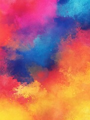 Fototapeta premium Vibrant abstract colorful paint splatter art