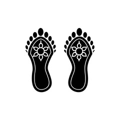 creative details Boishakhi Alpona Icon vector illustration	