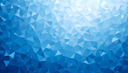 Obraz premium Abstract Blue Low Poly Geometric Background
