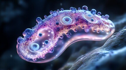 Analyzing Microscopic Organism with Cells on Surface for Scientific Research