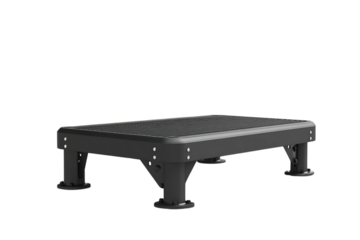 Adjustable aerobic step fitness platform