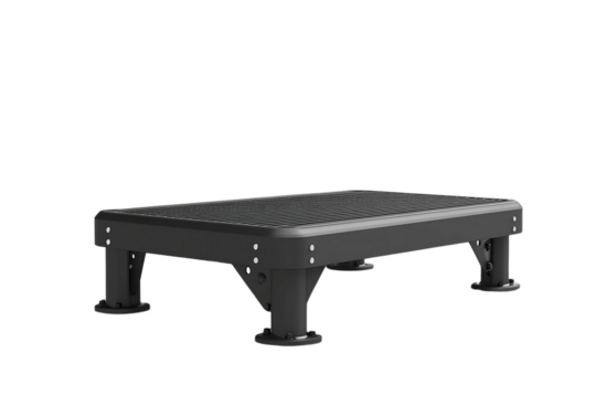 Adjustable aerobic step fitness platform