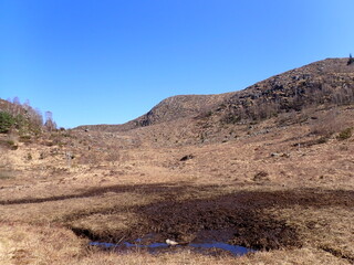 mountain landscape with blue sky
