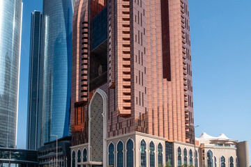 Towers complex in Abu Dhabi. United Arab Emirates