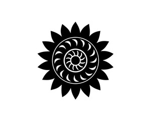 creative details Boishakhi Sun Motif Icon Vector Illustration