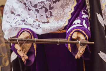 Good Friday, Holy Week procession, traditional Catholic celebration. 