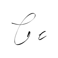 cursive c