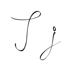 cursive j