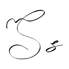 cursive s
