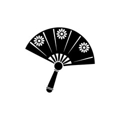 creative details Boishakhi Hand Fan Icon Vector Illustration