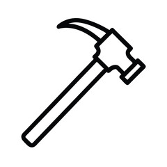 Hammer Vector Icon Graphic Design.
