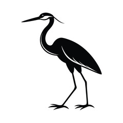 Heron Vector Icon Graphic Design.
