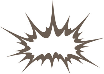 Explosion Shape cartoon element illustration vector