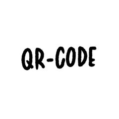 QR-CODE png cartoon doodle handwrite design art element and clipart outline
