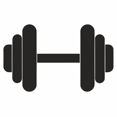 Dumbbell icon on white background