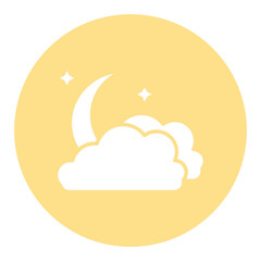 Cloudy Night Icon