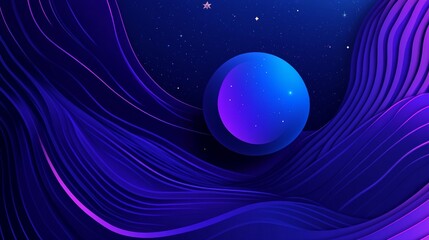 This dark poster boasts a creative design that showcases space and a blue planet, ideal for use as a wallpaper background or poster