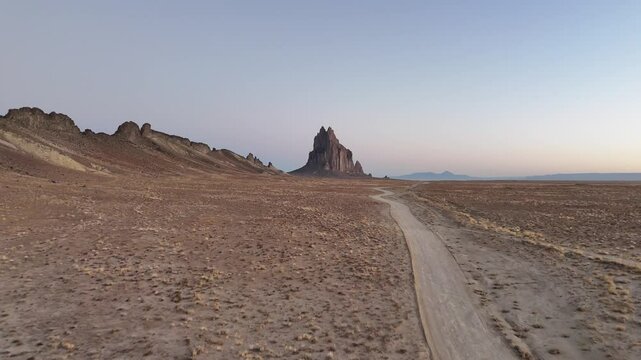 Drone footage in Shiprock New Mexico